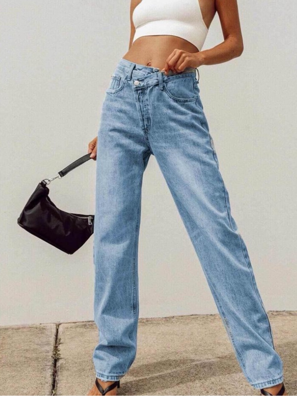 Princess Polly Asymmetrical Jeans